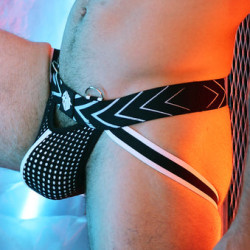 Breedwell Jockstrap Dickmatized Noir-Blanc 